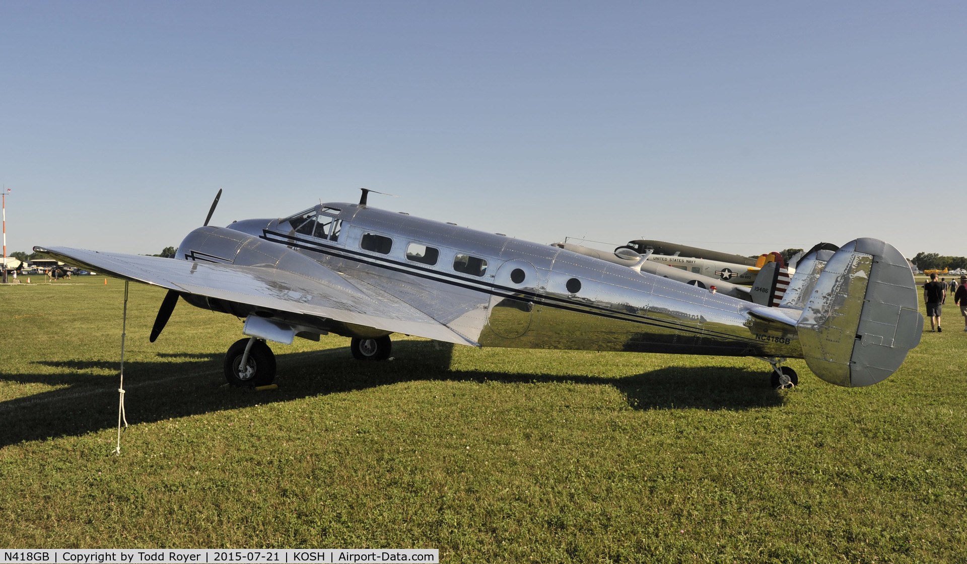 N418GB, 1944 Beech TC-45J C/N 76755, Airventure 2015