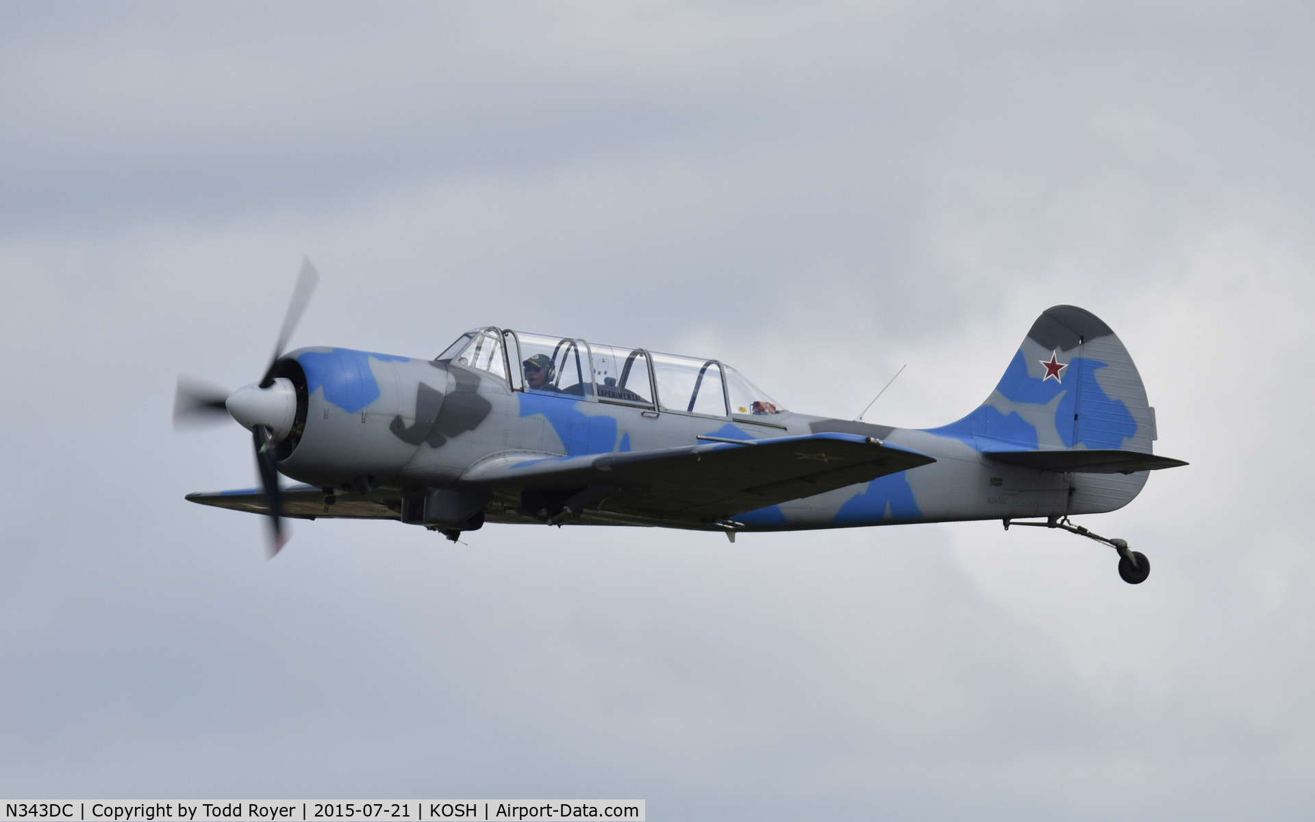 N343DC, 2004 Yakovlev (Aerostar) Yak-52TW C/N 0412508, Airventure 2015