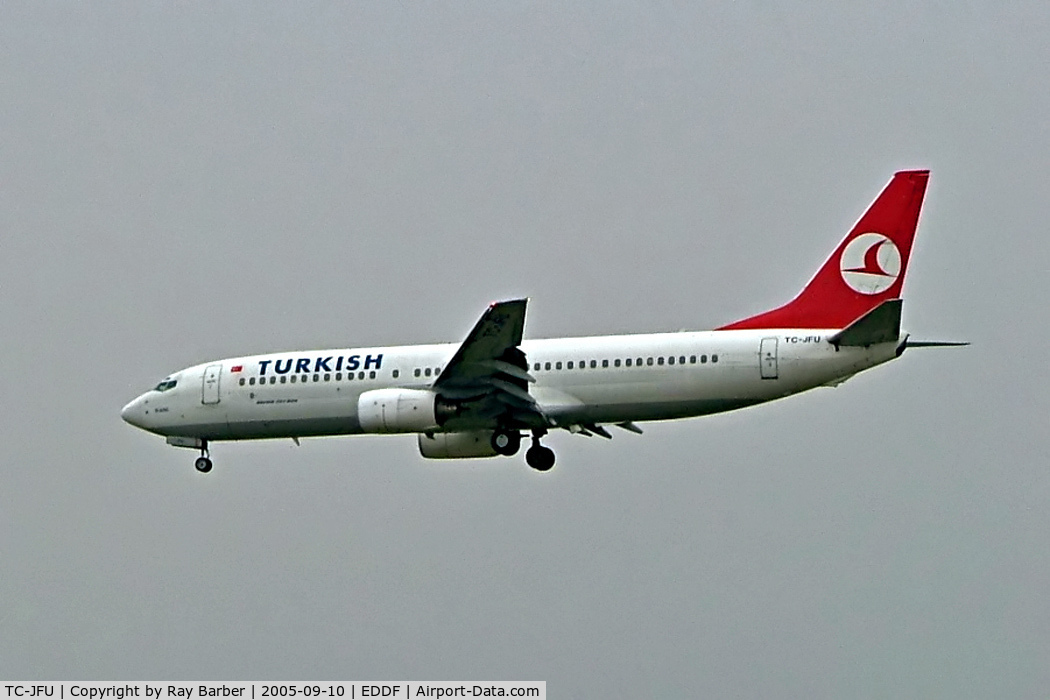 TC-JFU, 1999 Boeing 737-8F2 C/N 29781, Boeing 737-8F2 [29781] (THY Turkish Airlines) Frankfurt~D 10/09/2005