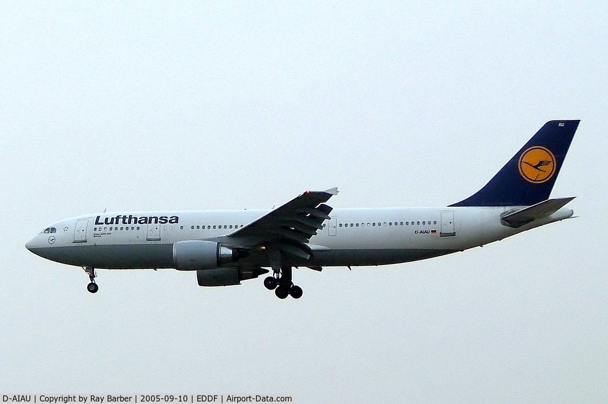 D-AIAU, 1992 Airbus A300B4-603 C/N 623, Airbus A300B4-603 [623] (Lufthansa) Frankfurt~D 10/09/2005