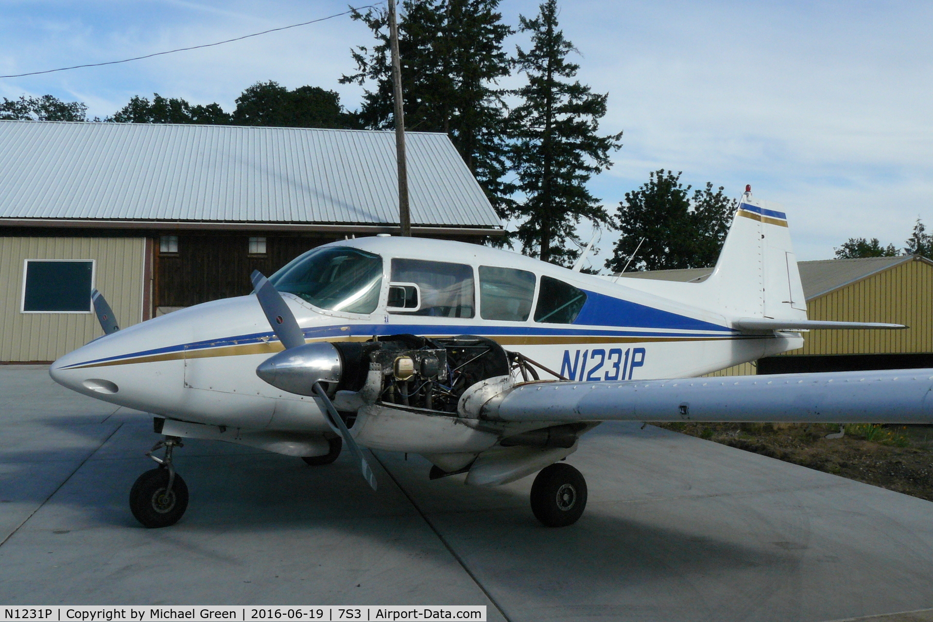 N1231P, 1955 Piper PA-23 C/N 23-251, N1231P