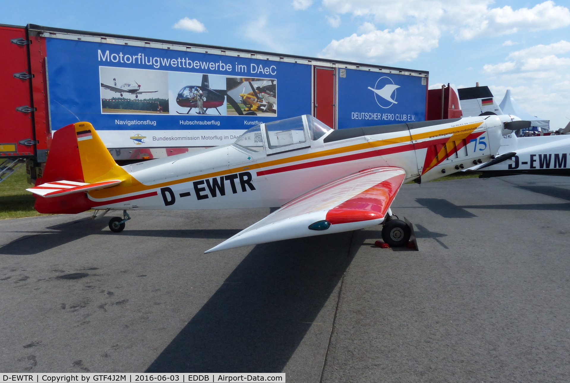D-EWTR, Zlin Z-326A C/N 555, D-EWTR displayed at ILA 2016