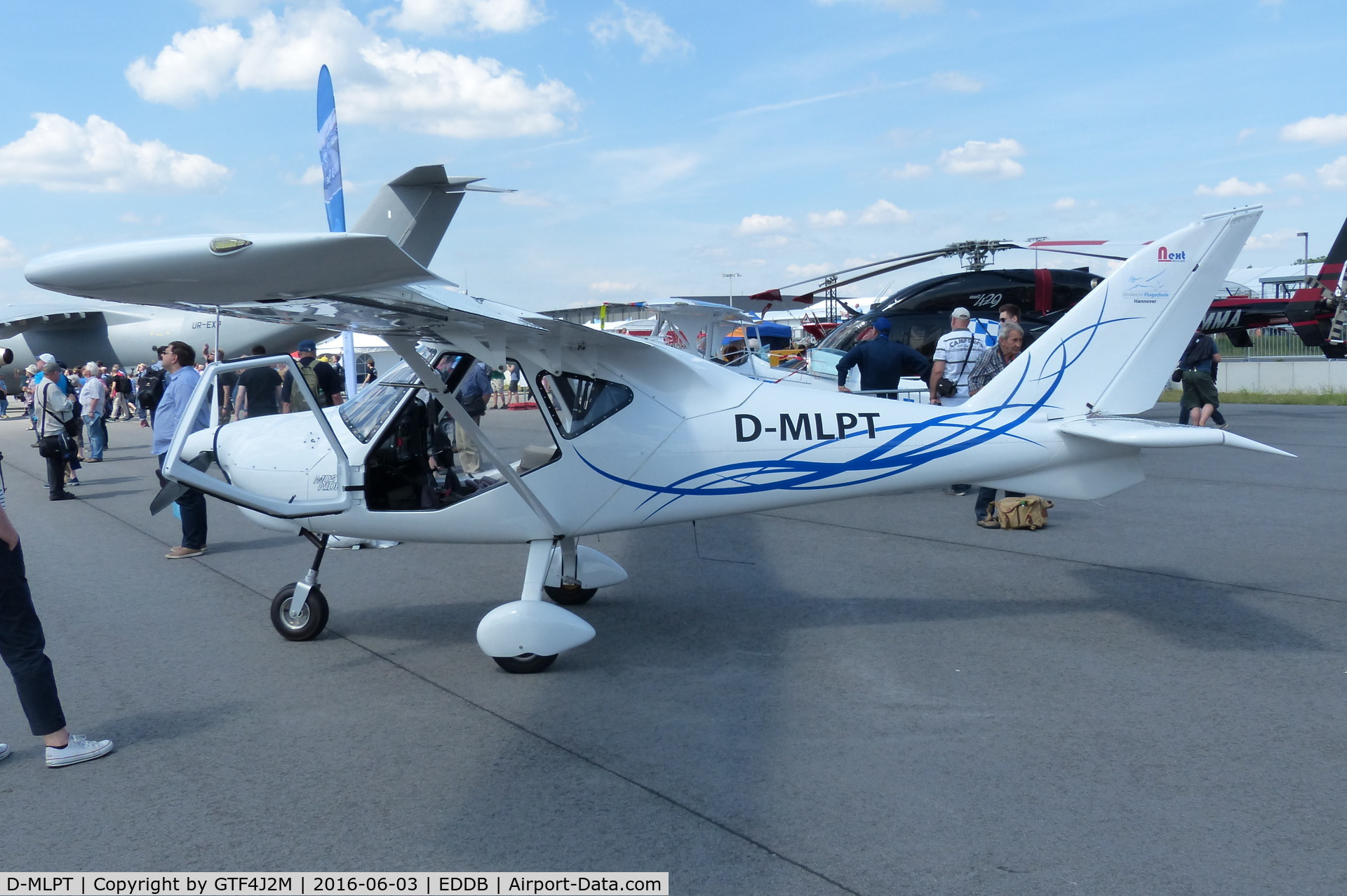 D-MLPT, Flyitalia MD-3 Rider C/N MD3-102, D-MLPT displayed at ILA 2016