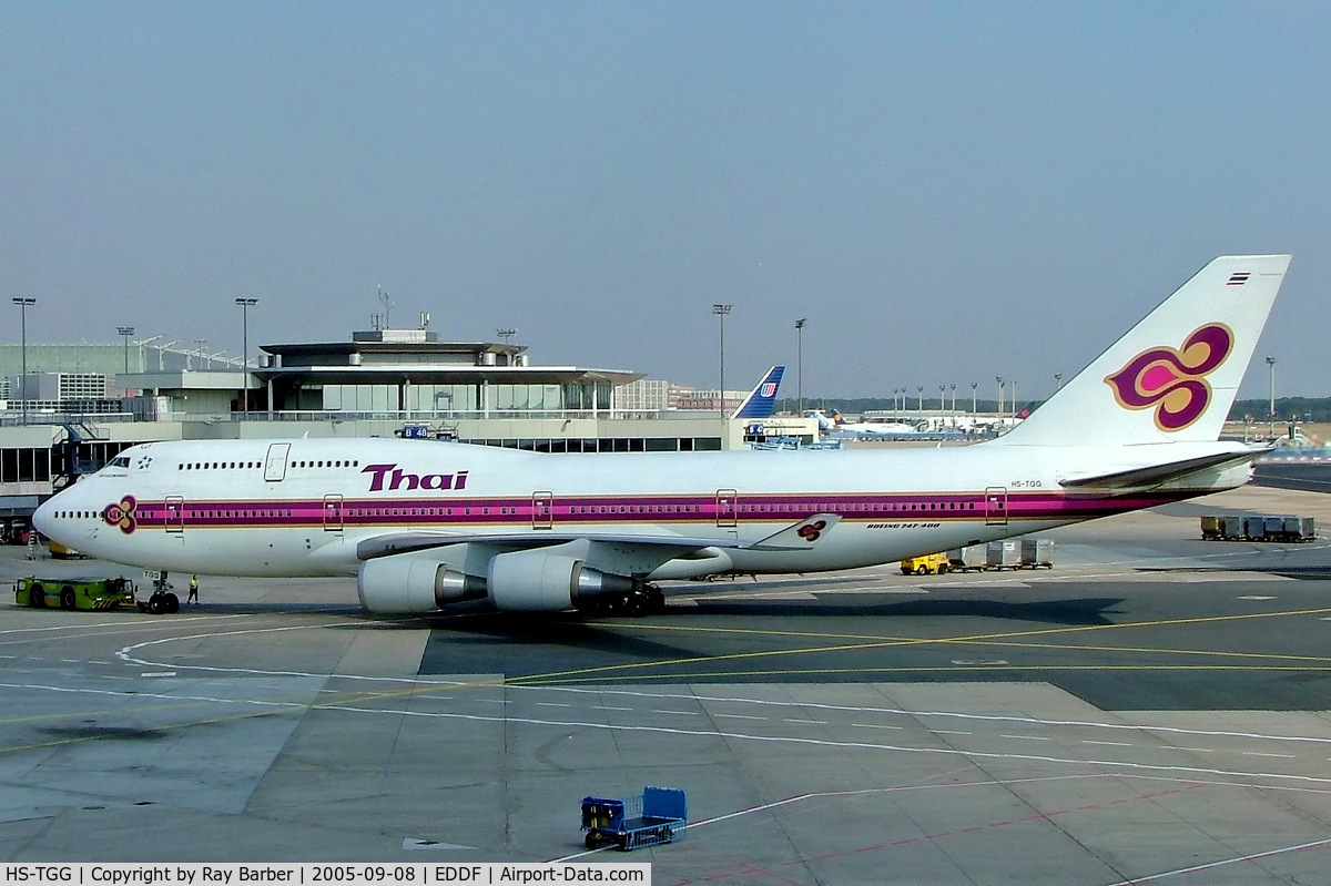 HS-TGG, 2003 Boeing 747-4D7 C/N 33771, Boeing 747-4D7 [33771] (Thai Airways) Frankfurt~D 08/09/2005