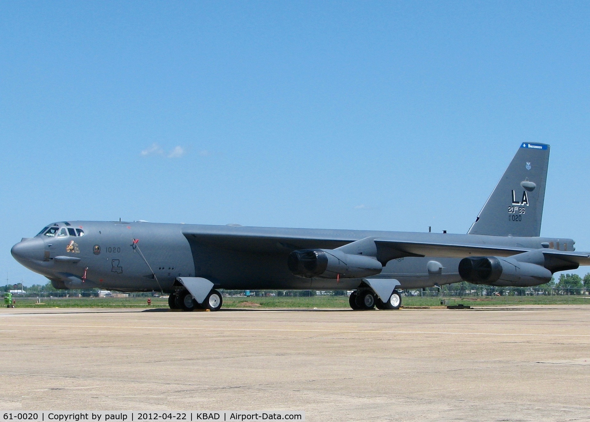 61-0020, 1961 Boeing B-52H Stratofortress C/N 464447, At Barksdale Air Force Base.