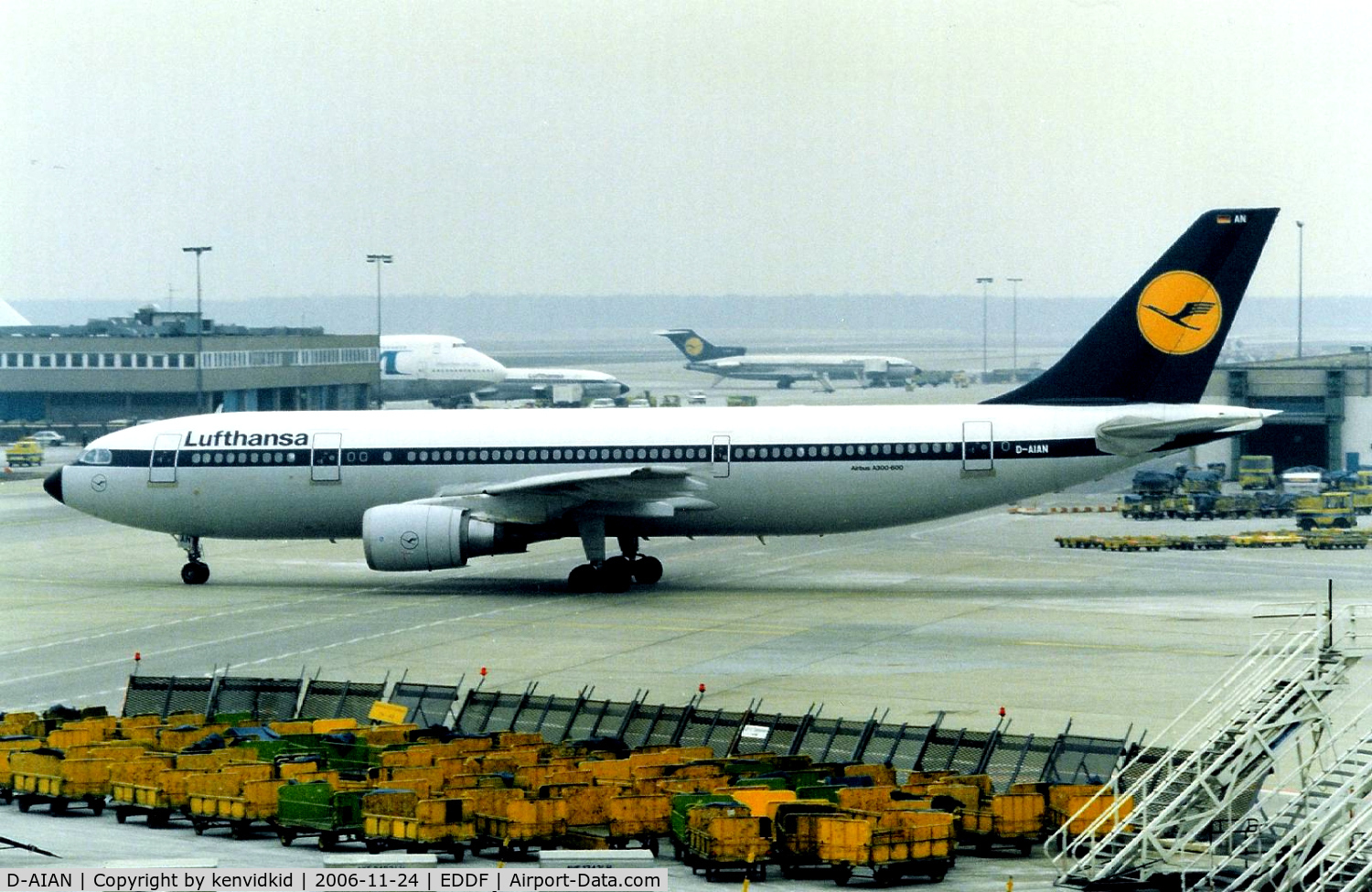 D-AIAN, 1987 Airbus A300B4-603 C/N 411, Lufthansa
