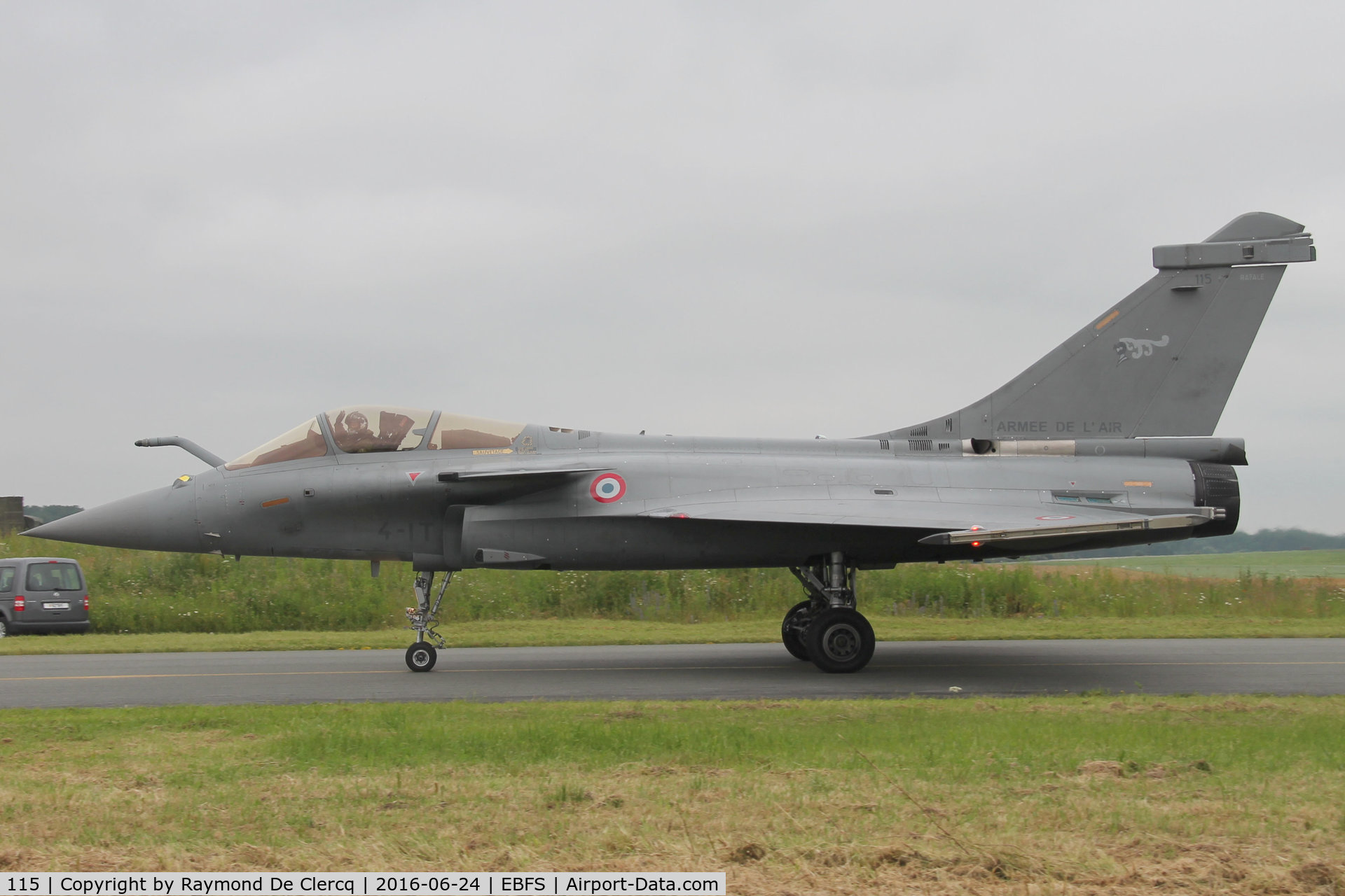 115, 2009 Dassault Rafale C C/N 115, 115 currently coded 4-IT. BAF days Florennes.