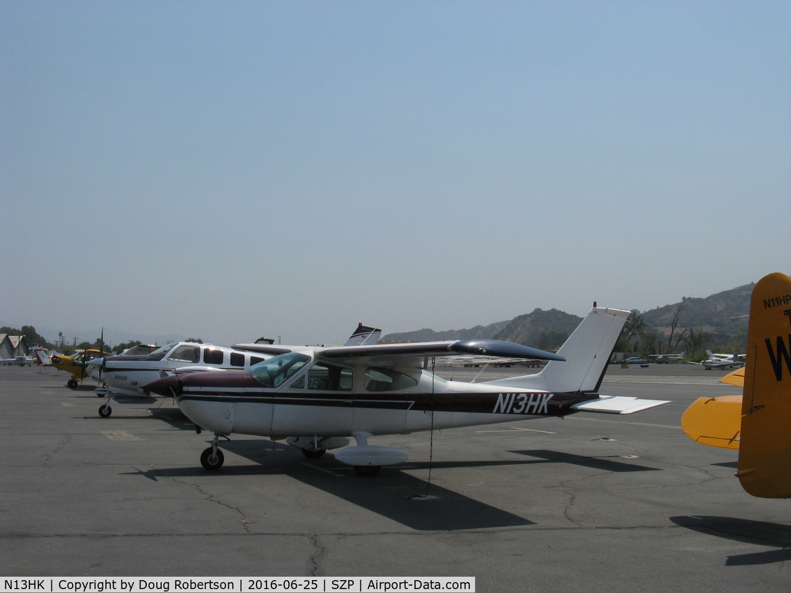 N13HK, 1972 Cessna 177B Cardinal C/N 17701810, 1972 Cessna 177B CARDINAL, Lycoming O&VO-360 180 Hp, on the Transient ramp