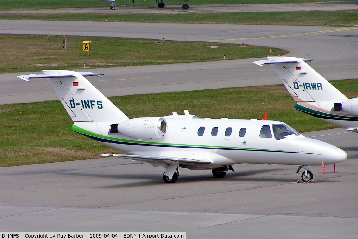 D-INFS, 1998 Cessna 525 CitationJet C/N 525-0286, Cessna CitationJet [525-0286] Friedrichshafen~D 04/04/2009