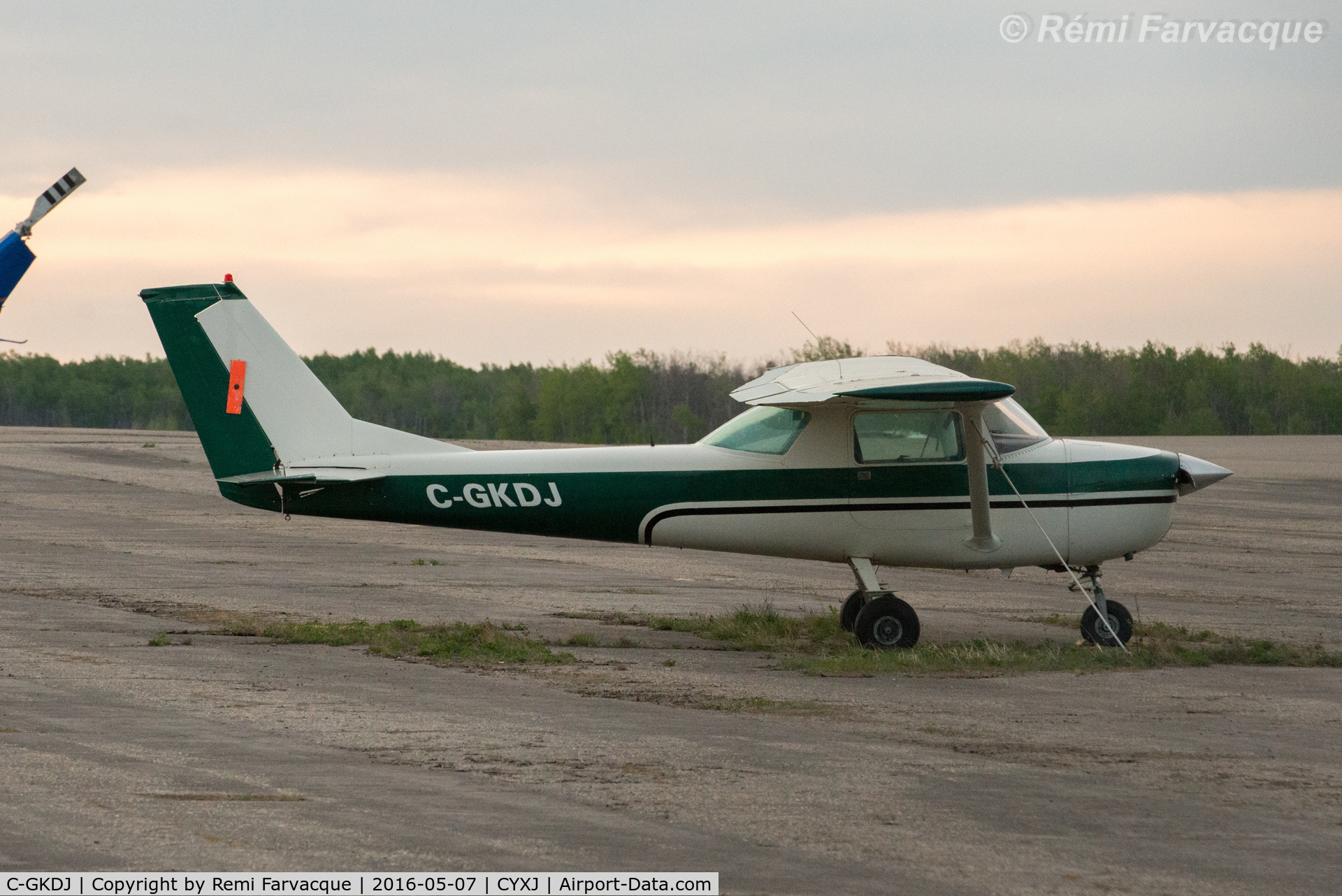 C-GKDJ, 1968 Cessna 150H C/N 15067897, Tied down west of control tower