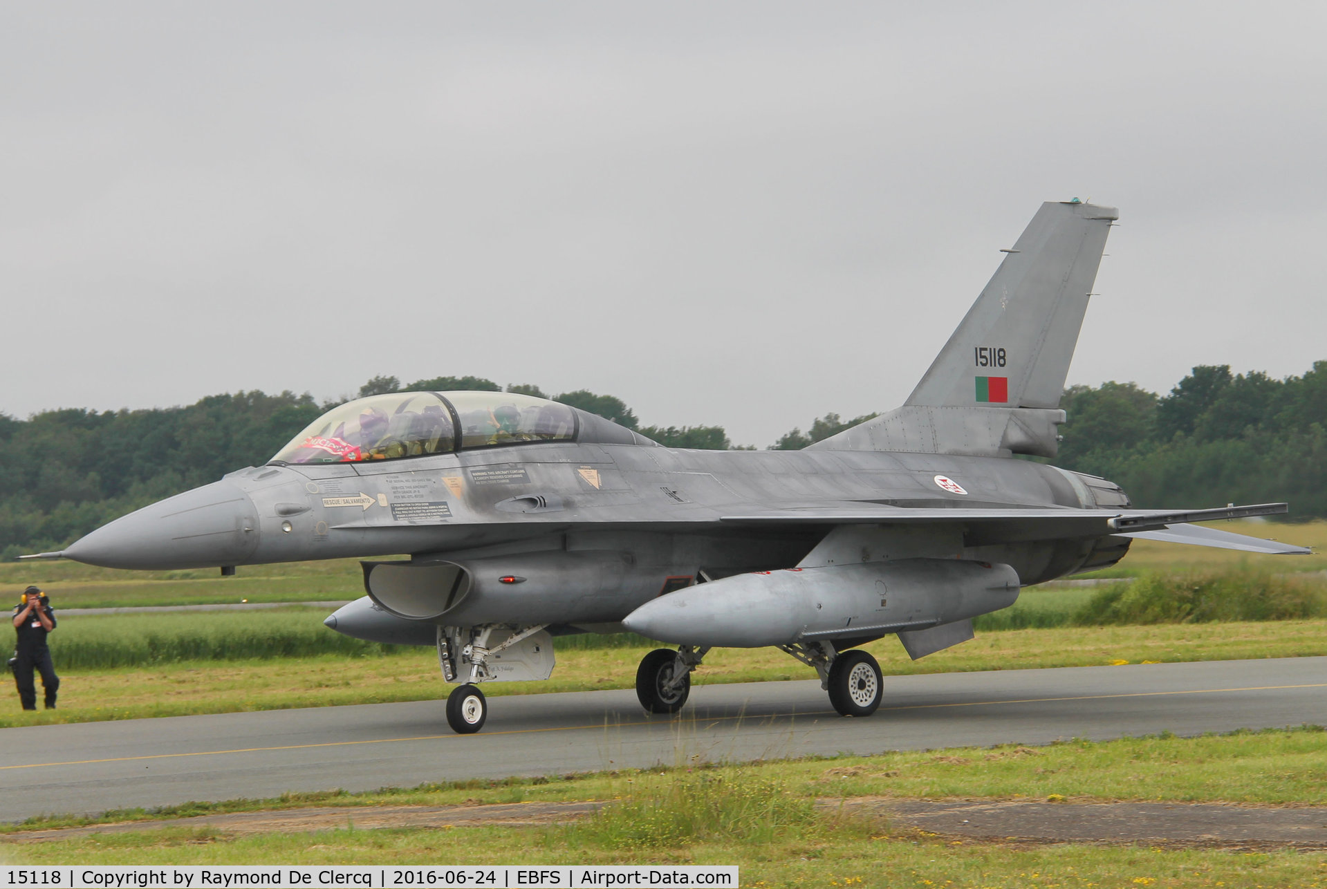 15118, Lockheed F-16B Fighting Falcon C/N AB-01, BAF days at Florennes.