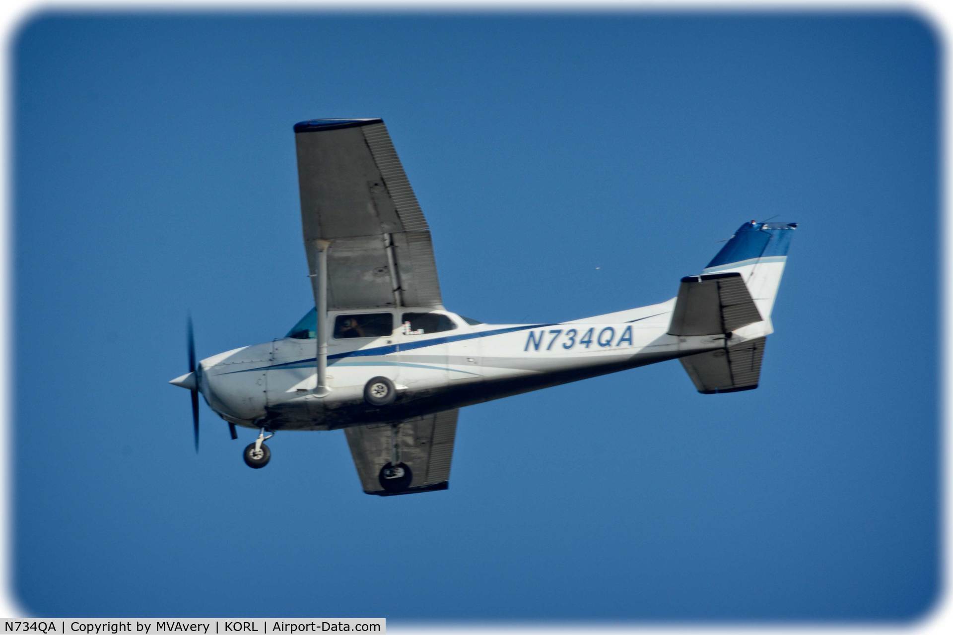 N734QA, 1977 Cessna 172N C/N 17269020, Photo taken from Col Joe Kissinger Park Feb 2015