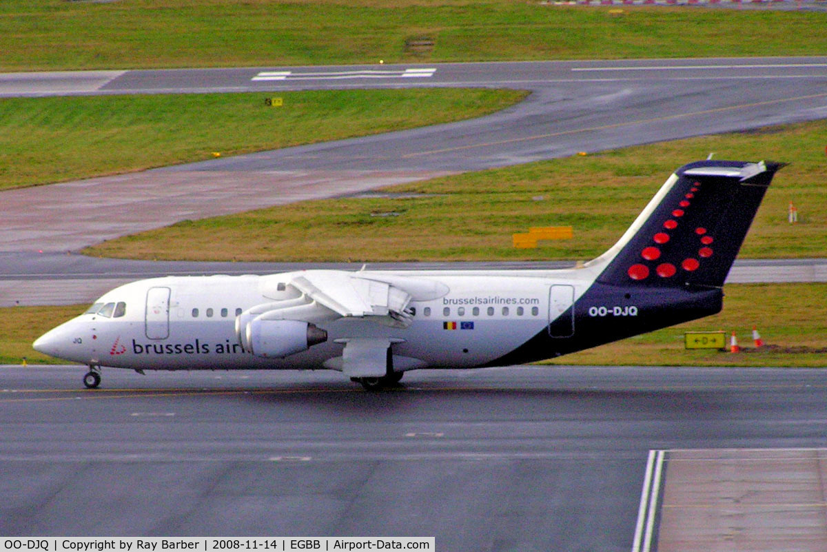 OO-DJQ, 1996 British Aerospace Avro 146-RJ85 C/N E.2289, BAe 146-RJ85 [E2289] (Brussels Airlines) Birmingham Int'l~G 14/11/2008