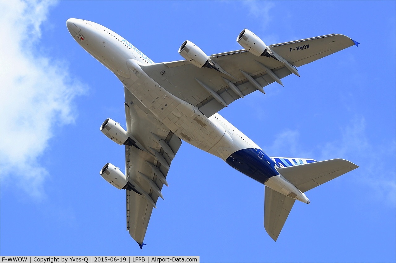 F-WWOW, 2005 Airbus A380-841 C/N 001, Airbus A380-841, On display, Paris-Le Bourget (LFPB-LBG) Air show 2015