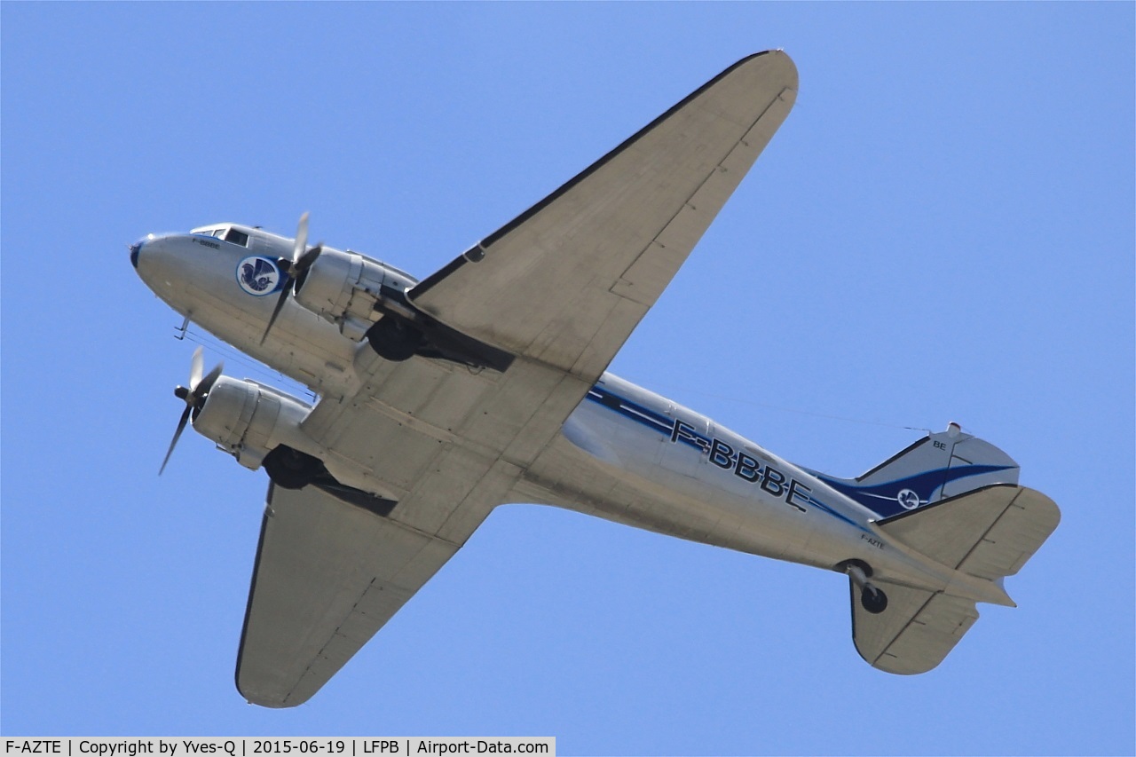 F-AZTE, 1943 Douglas C-47A-1-DL  Skytrain C/N 9172, Douglas C-47A Skytrain, On display, Paris-Le Bourget (LFPB-LBG) Air show 2015