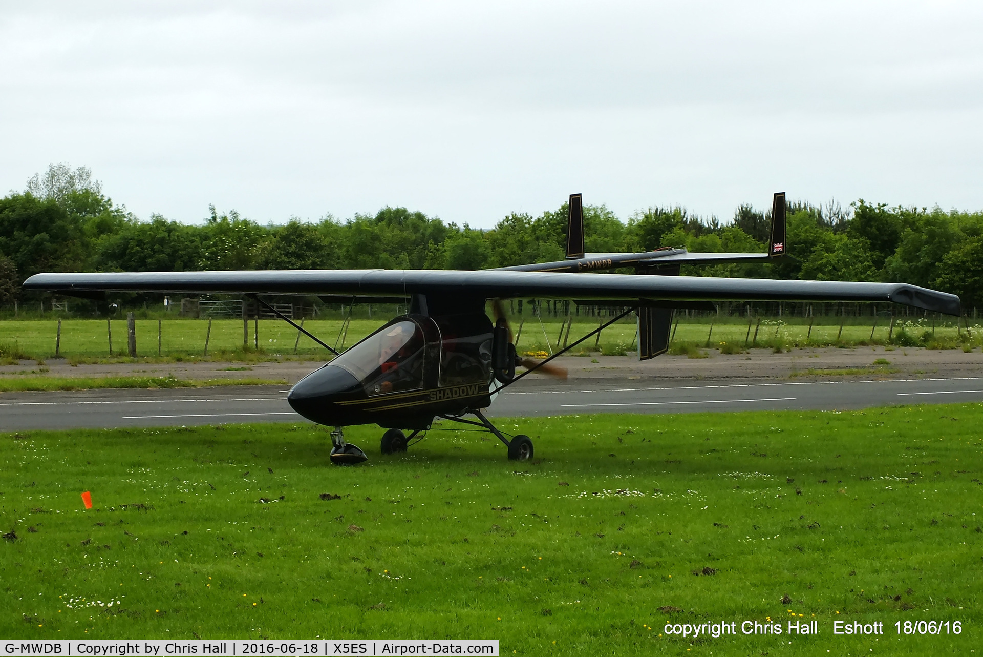 G-MWDB, 1989 CFM Shadow Series CD C/N 100, at the Great North Fly in. Eshott