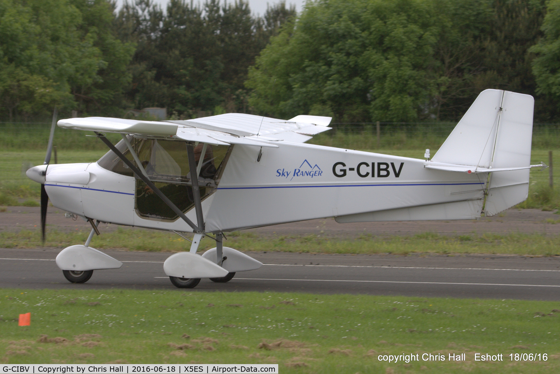 G-CIBV, 2013 Skyranger Swift 912S(1) C/N BMAA/HB/640, at the Great North Fly in. Eshott
