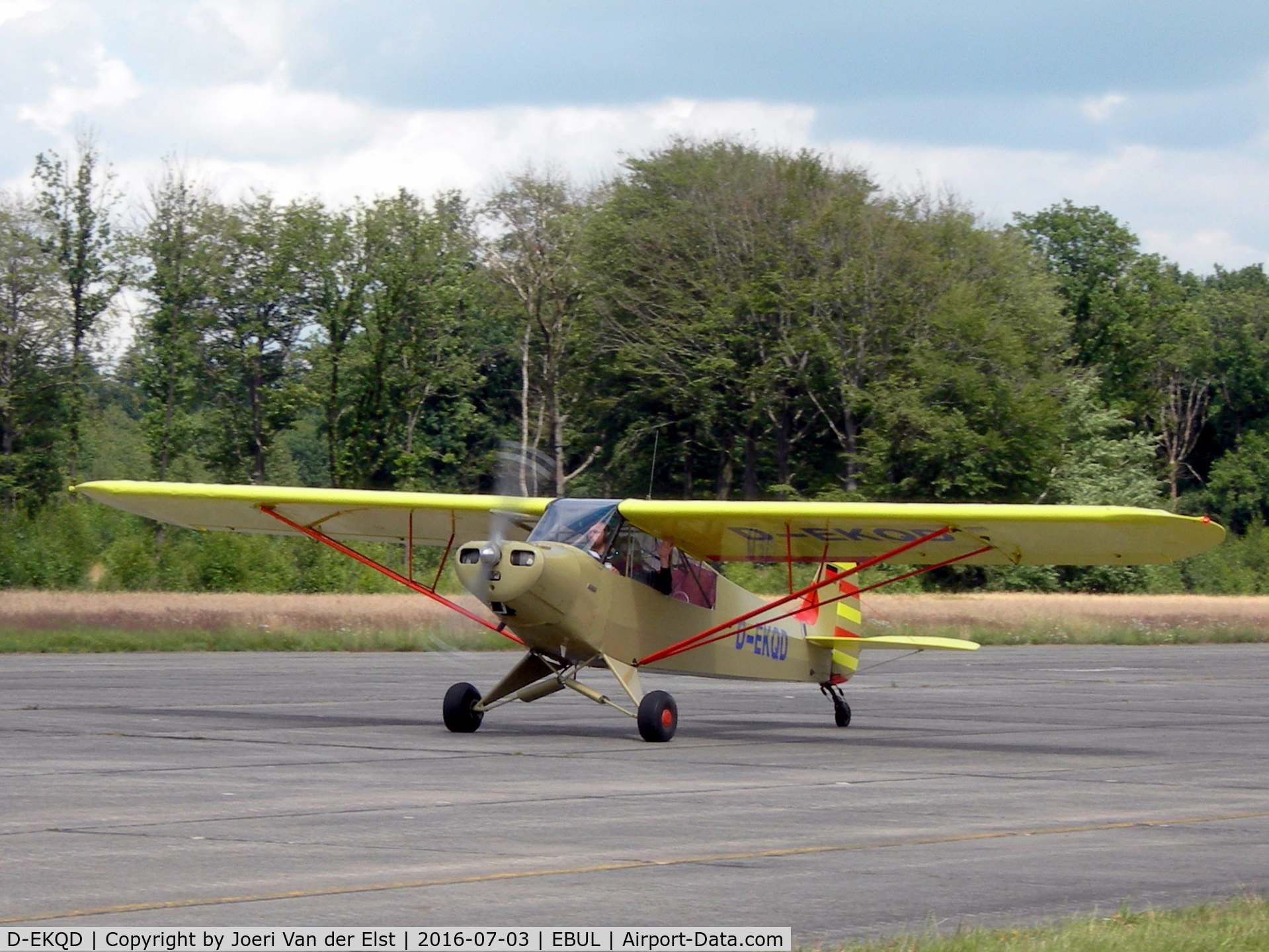 D-EKQD, 1951 Piper L-18C Super Cub (PA-18-95) C/N 18-1508, Ursel Avia 2016