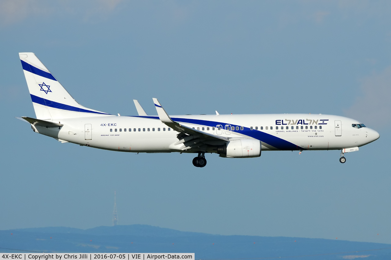 4X-EKC, 1999 Boeing 737-858 C/N 29959, El Al Israel Airlines