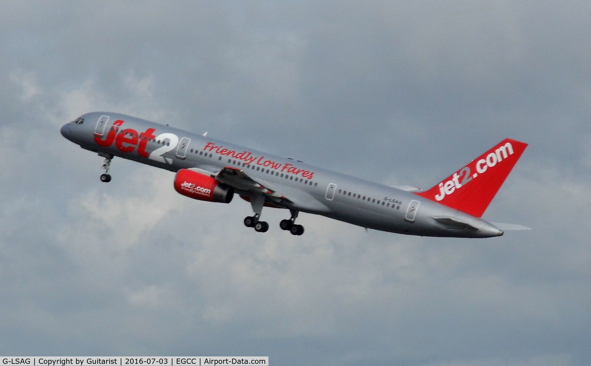 G-LSAG, 1987 Boeing 757-21B C/N 24014, At Manchester