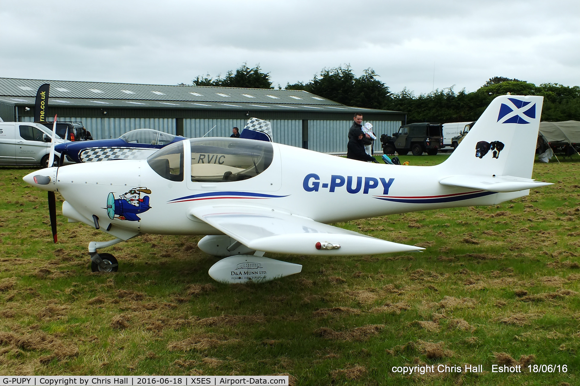 G-PUPY, 2002 Europa XS Tri-Gear C/N PFA 247-13694, at the Great North Fly in. Eshott