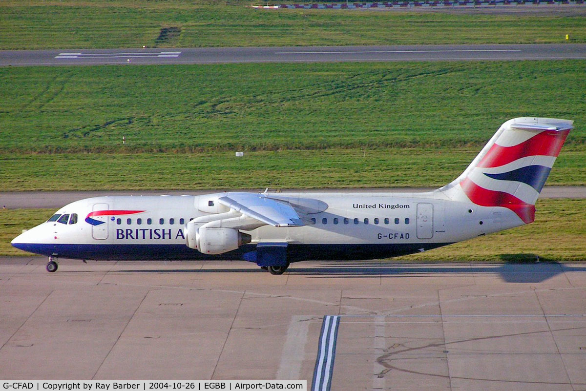 G-CFAD, 2000 British Aerospace Avro 146-RJ100 C/N E3380, BAe 146-RJ100 [E3380] (British Airways/CitiExpress) Birmingham Int'l~G 26/10/2004