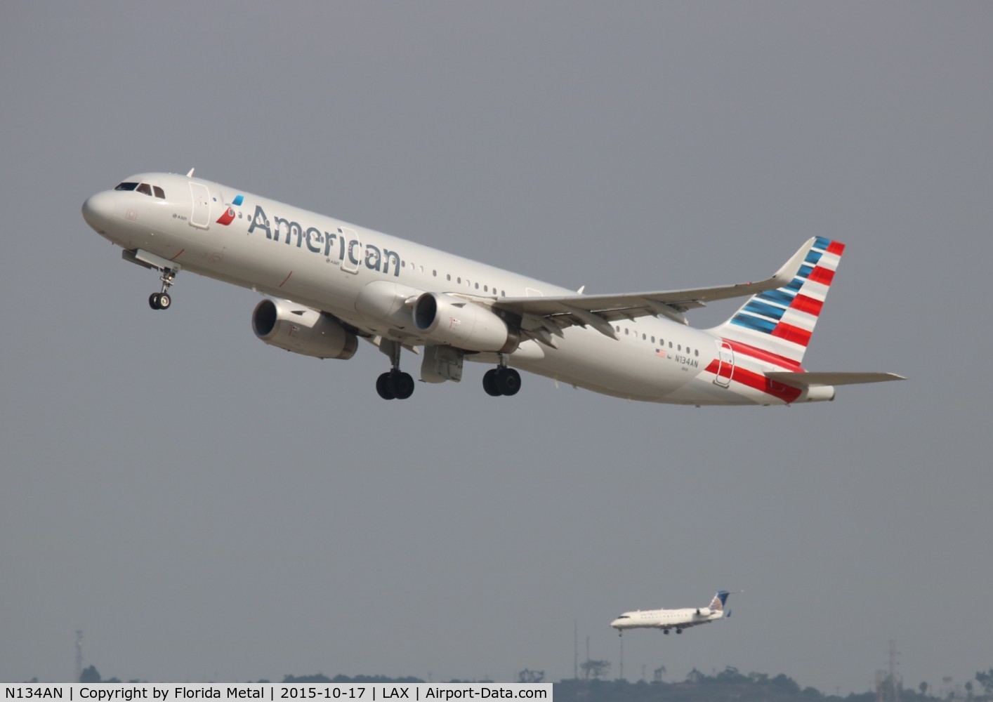 N134AN, 2015 Airbus A321-231 C/N 6495, American