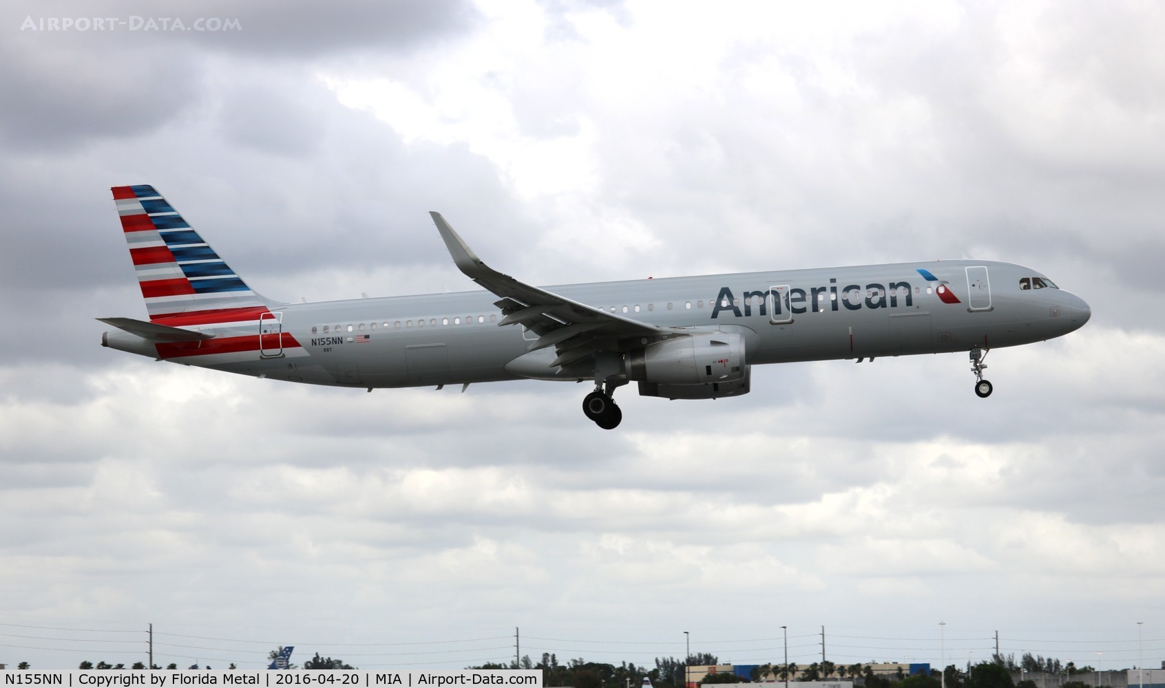 N155NN, 2016 Airbus A321-231 C/N 6940, American