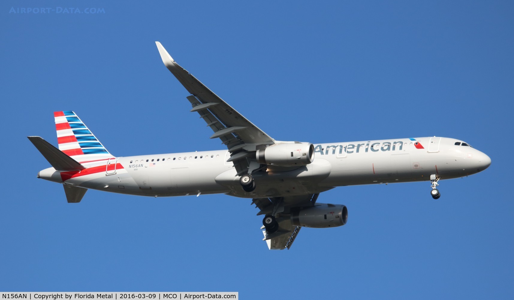 N156AN, 2016 Airbus A321-231 C/N 6983, American