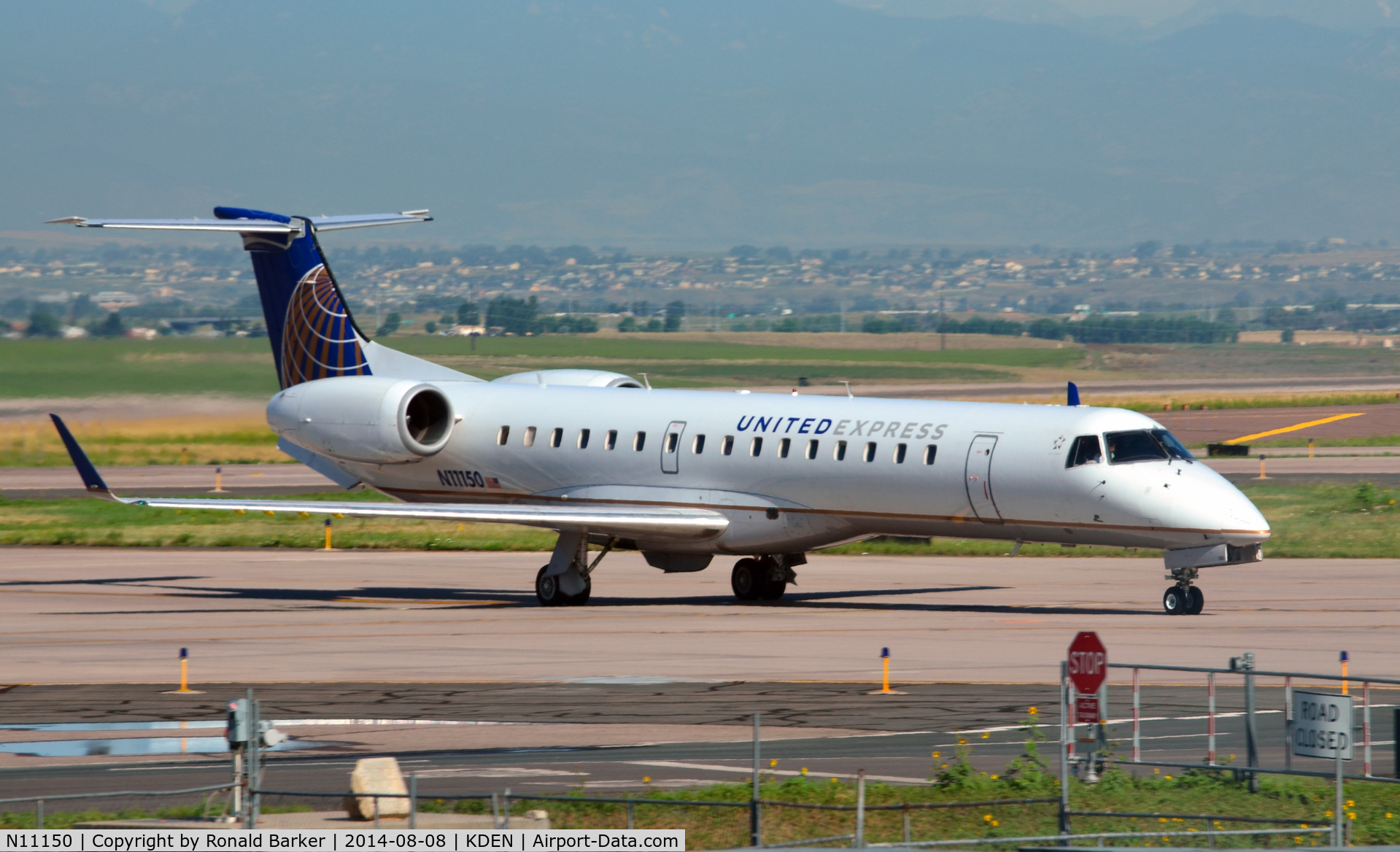 N11150, 2003 Embraer ERJ-145XR (EMB-145XR) C/N 145756, Taxi Denver