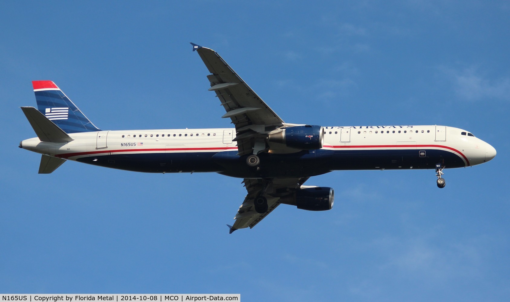 N165US, 2001 Airbus A321-211 C/N 1431, USAirways