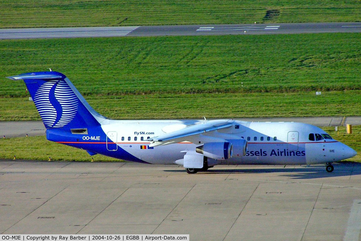 OO-MJE, 1991 British Aerospace BAe.146-200 C/N E2192, BAe 146-200 [E2192] (Brussels Airlines) Birmingham Int'l~G 26/10/2004