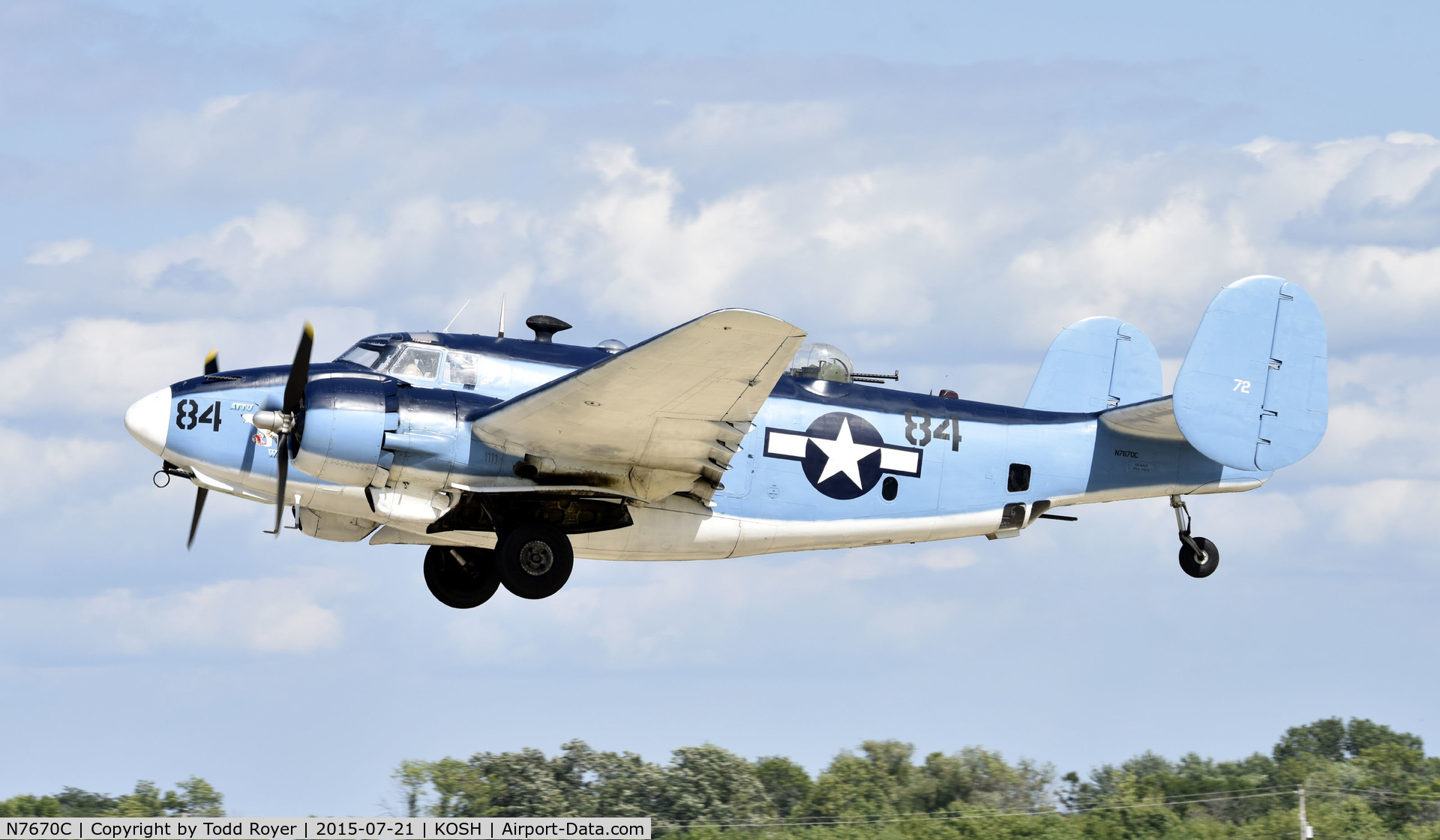 N7670C, 1945 Lockheed PV-2 Harpoon C/N 15-1438, Airventure 2015