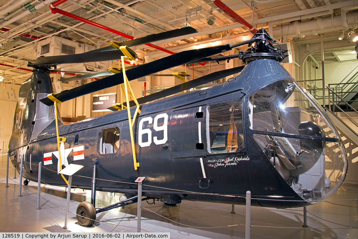 128519, Piasecki UH-25B Retriever C/N 128519, On display aboard USS Intrepid.