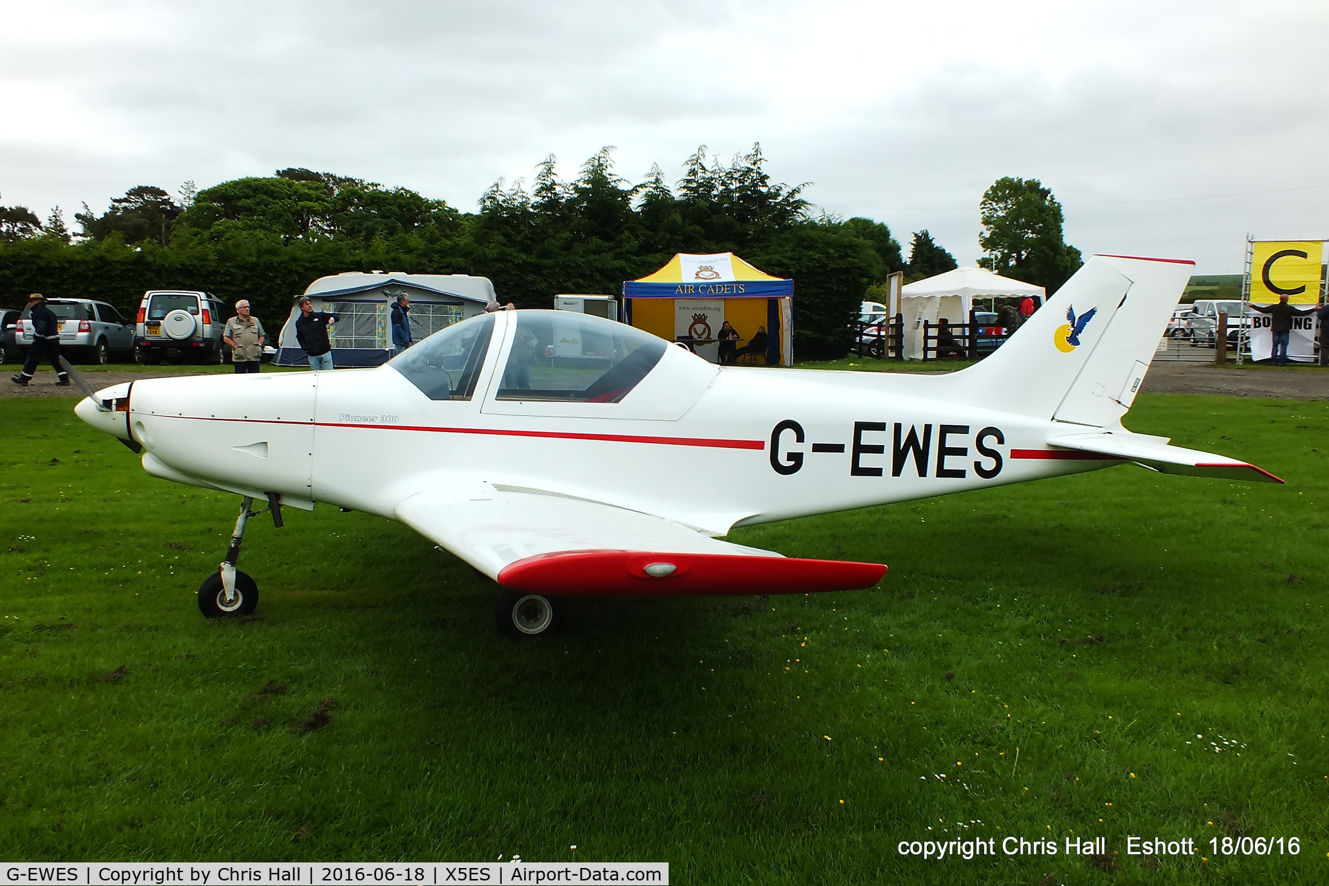G-EWES, 2004 Alpi Aviation Pioneer 300 C/N PFA 330-14322, at the Great North Fly in. Eshott