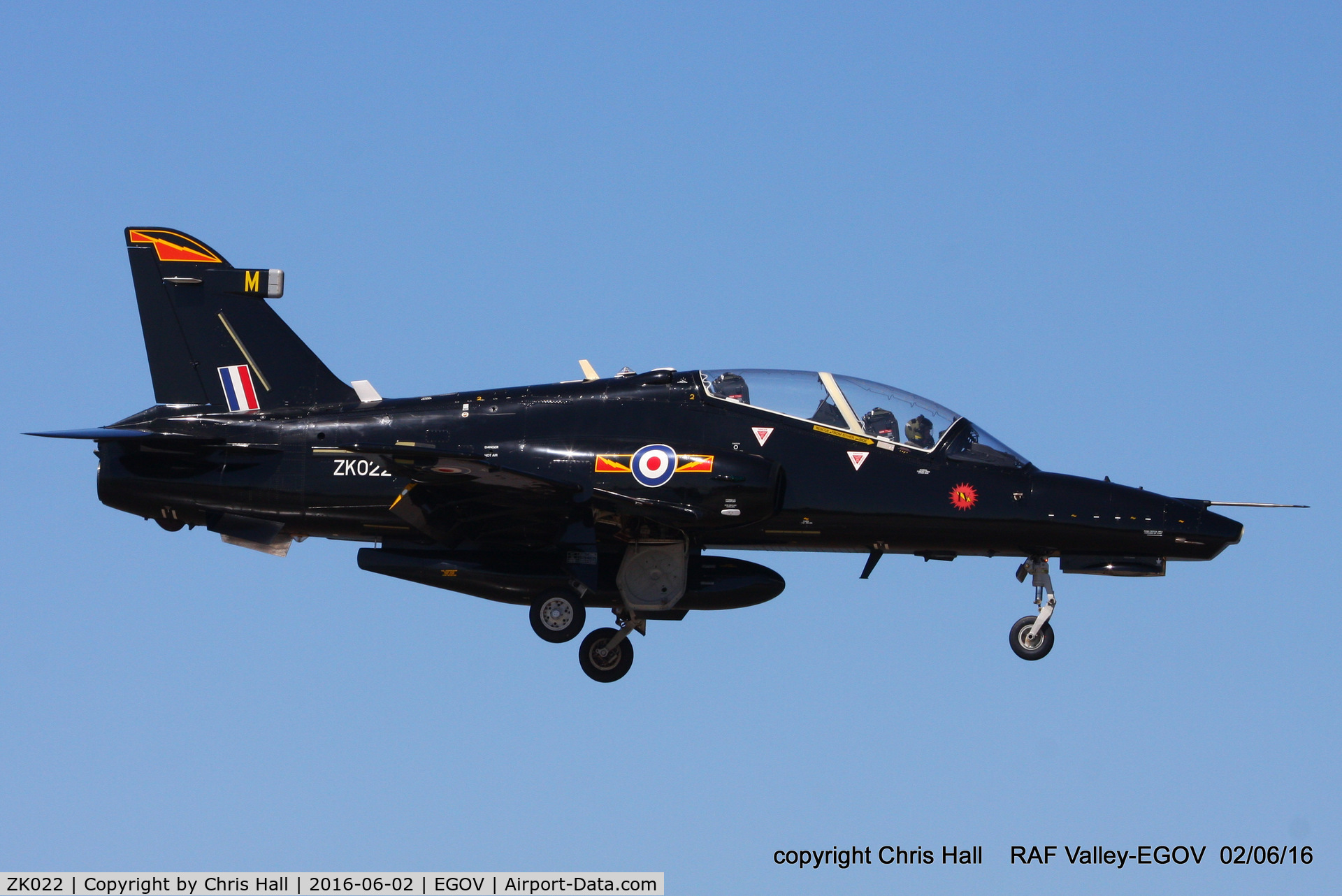 ZK022, 2009 British Aerospace Hawk T2 C/N RT013/1251, RAF IV Sqn