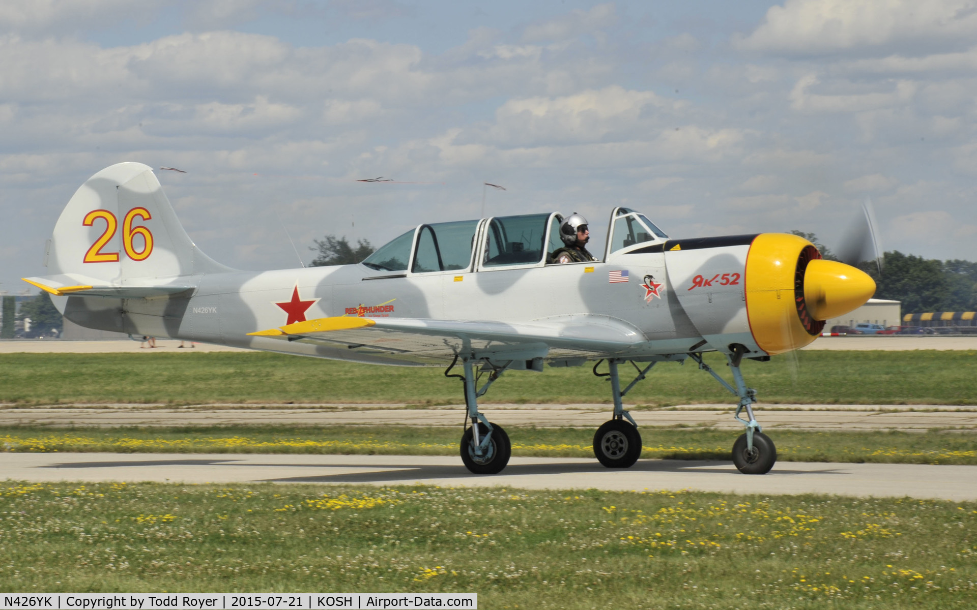 N426YK, 1985 Yakovlev (Aerostar) Yak-52 C/N 856102, Airventure 2015