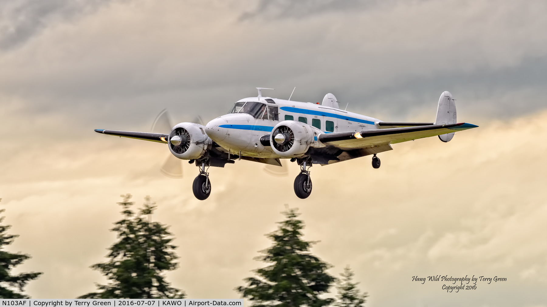 N103AF, 1960 Beech G18S C/N BA-526, 2016 Arlington Washington Fly-In