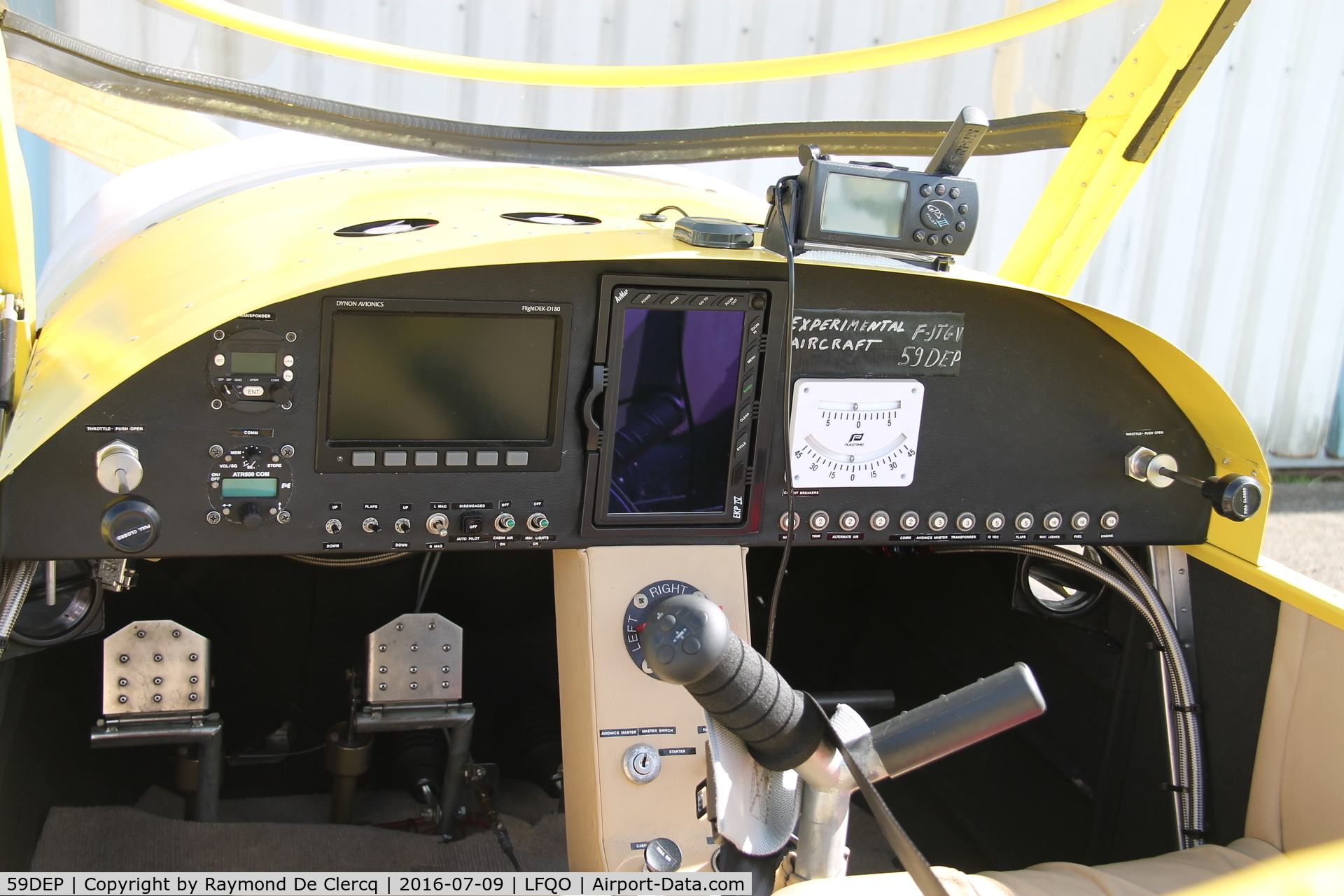 59DEP, 2012 Zenair CH-601 XL Zodiac C/N 9-9926, Cockpit view.
