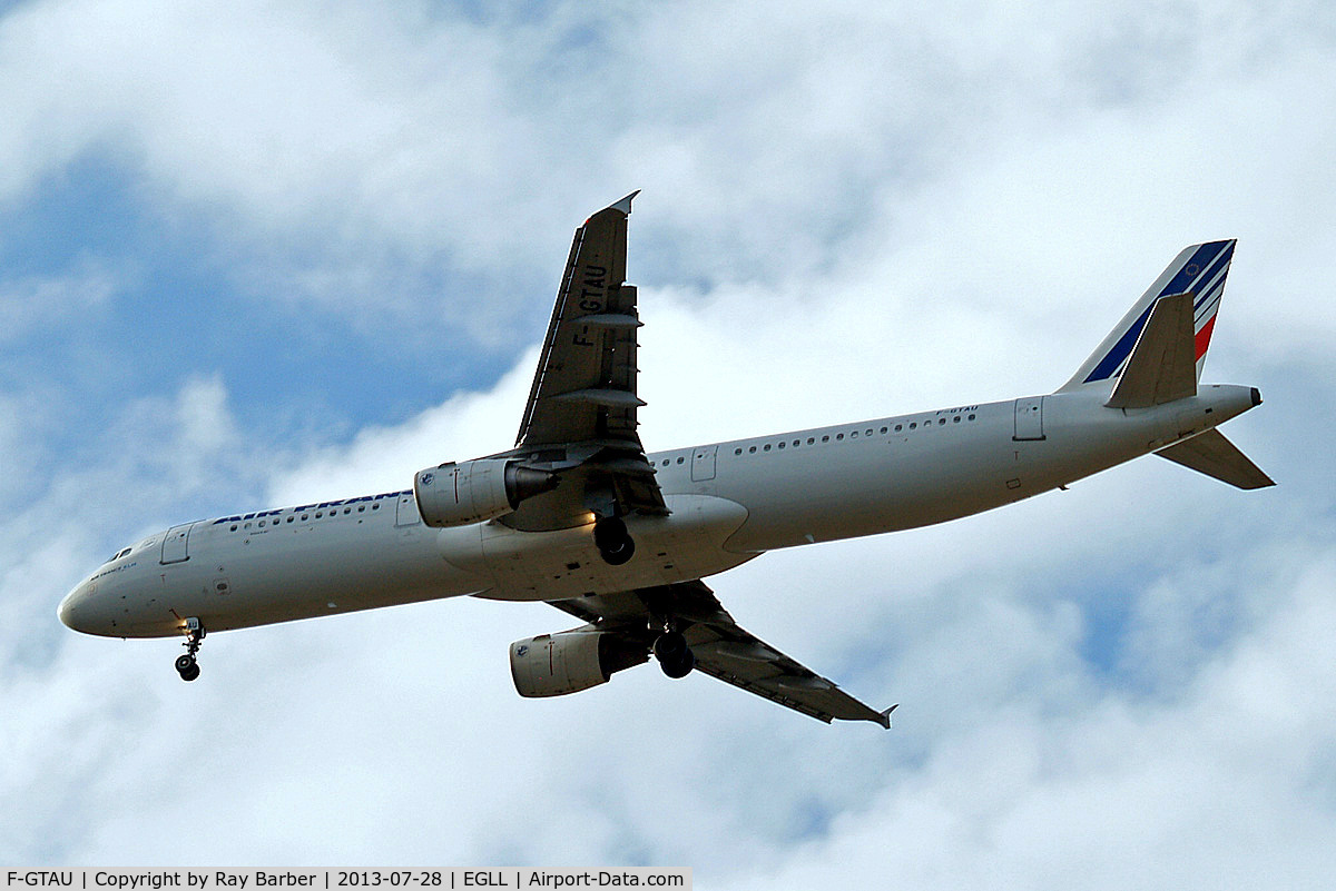 F-GTAU, 2009 Airbus A321-212 C/N 3814, Airbus A321-211 [3814] (Air France) Home~G 28/07/2013. On approach 27R.