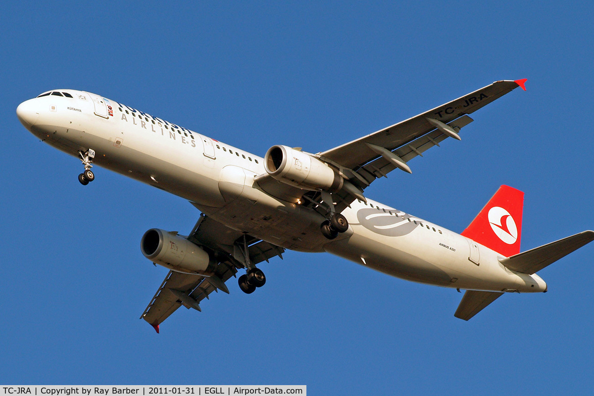 TC-JRA, 2006 Airbus A321-231 C/N 2823, Airbus A321-231 [2823] (THY Turkish Airlines) Home~G 31/01/2011. On approach 27R.