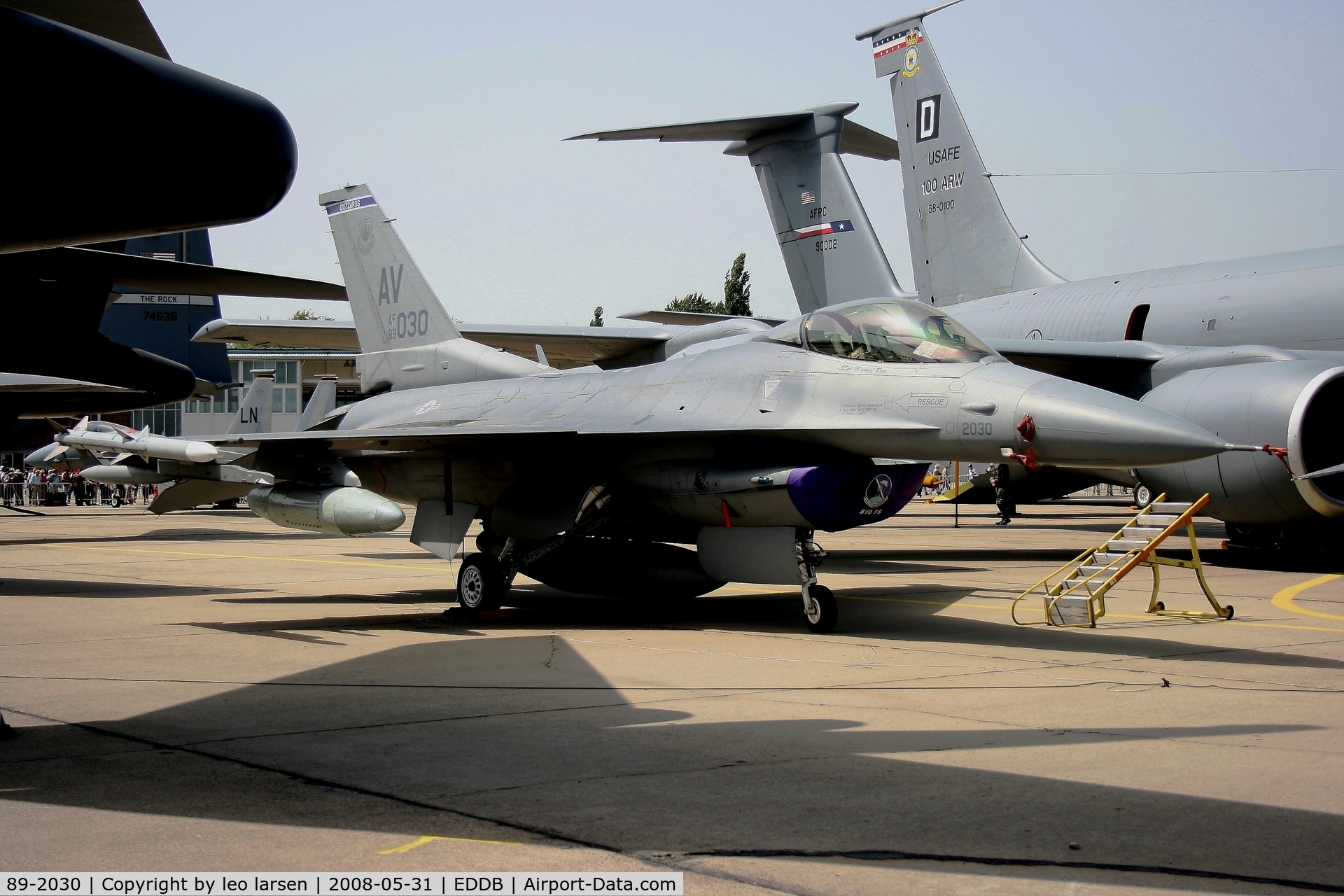 89-2030, 1989 General Dynamics F-16CM Fighting Falcon C/N 1C-183, Berlin Air Show 31.5.08