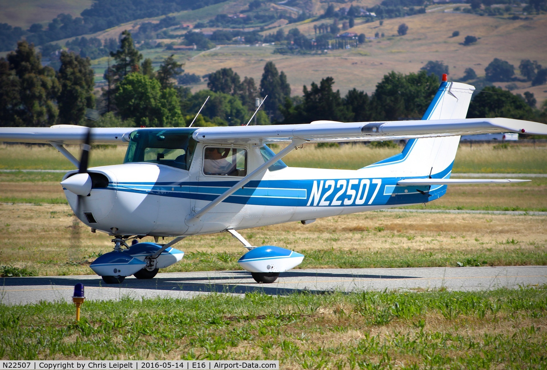 N22507, 1968 Cessna 150H C/N 15068324, Locally-based 1968 Cessna 150H taxing in at the 2016 Airport Day at South County Airport, San Martin, CA.