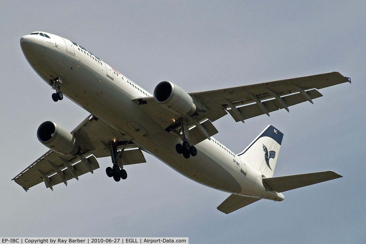 EP-IBC, 1992 Airbus A300B4-605R C/N 632, Airbus A300B4-605R [632] (Iran Air) Home~G 27/06/2010. On approach 27R.