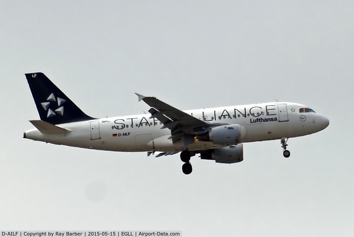D-AILF, 1996 Airbus A319-114 C/N 636, Airbus A319-114 [0636] (Lufthansa) Home~G 15/05/2015. On approach 27L.