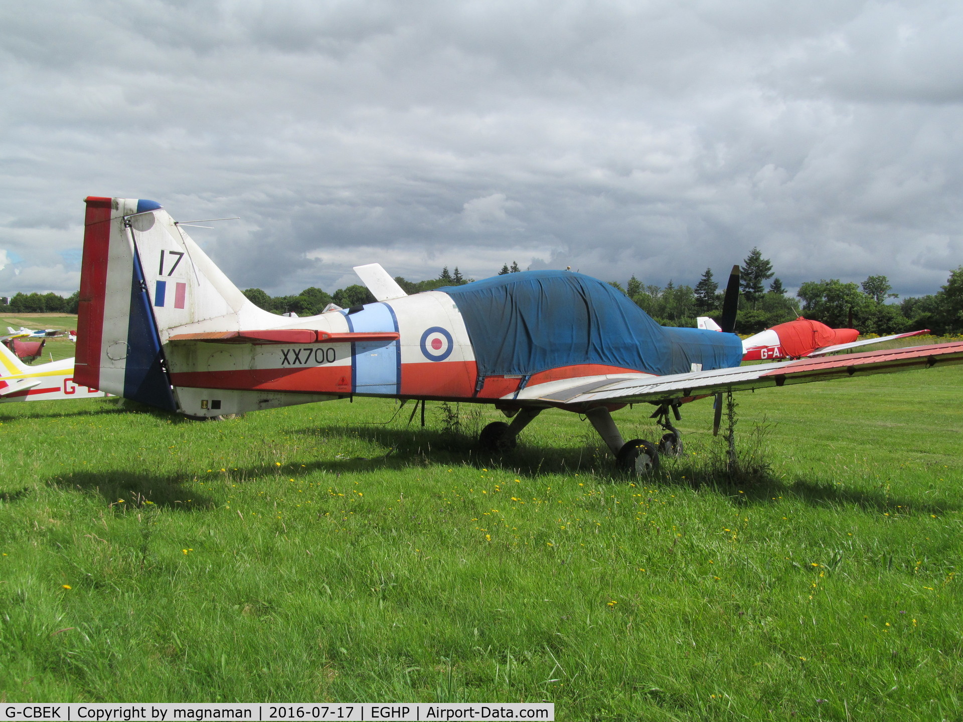 G-CBEK, 1975 Scottish Aviation Bulldog T.1 C/N BH120/349, At popham