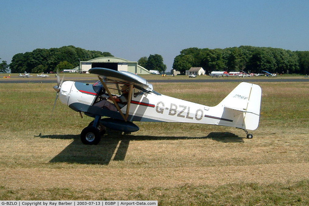 G-BZLO, 2001 Denney Kitfox Mk2 C/N PFA 172-13630, Denney Kitfox Mk.II [PFA 172-13630] Kemble~G 13/07/2003