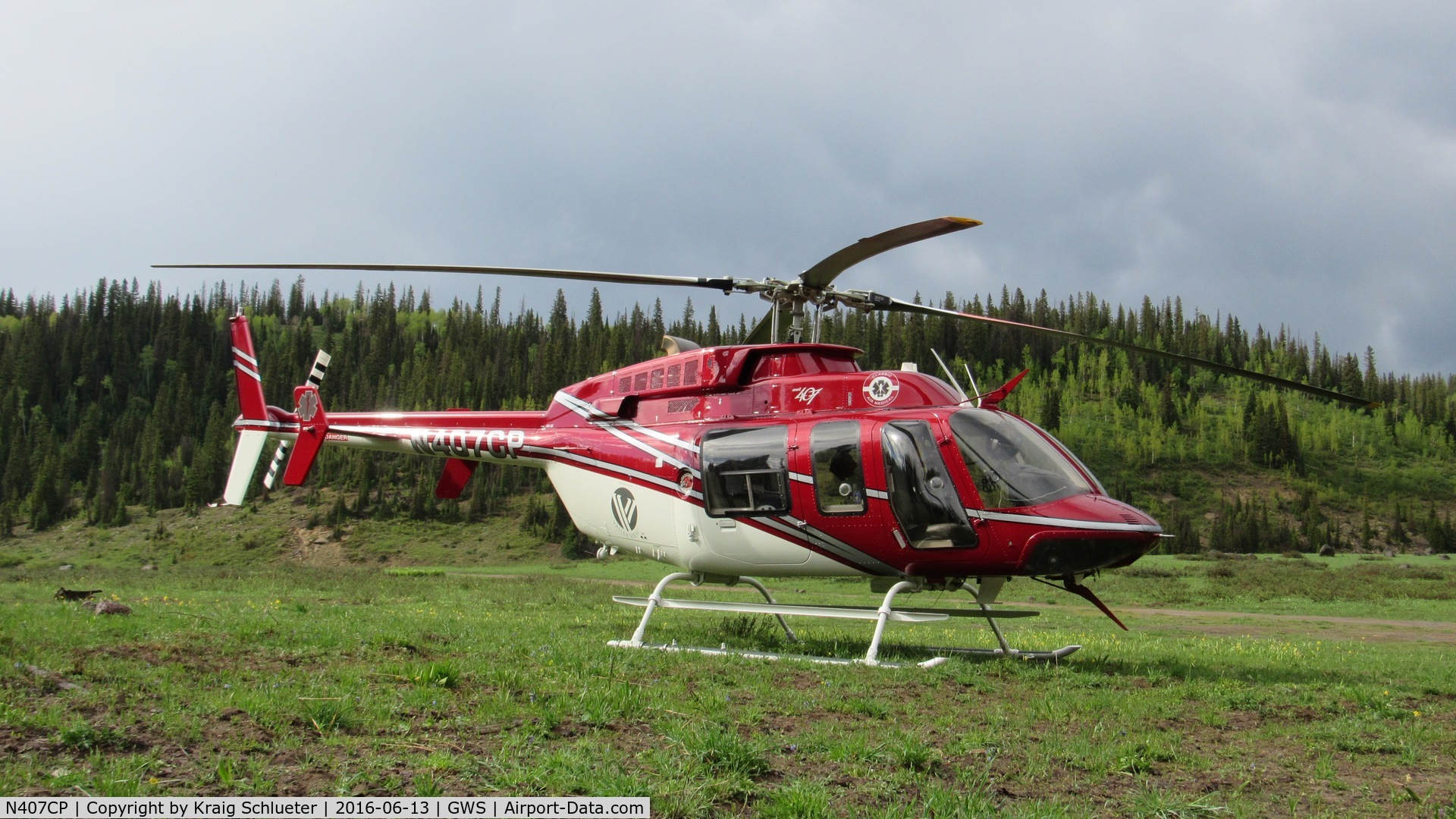 N407CP, 1997 Bell 407 C/N 53095, Bell 407 in HEMS configuration for Classic Air Medical in Glenwood Springs Colorado