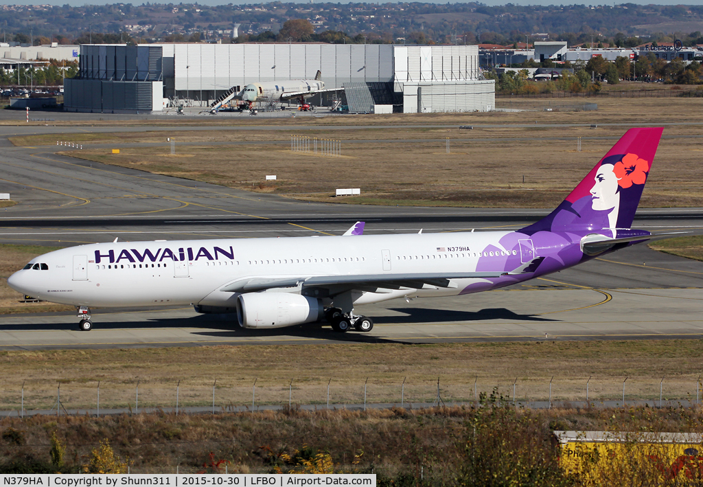 N379HA, 2015 Airbus A330-243 C/N 1672, Delivery day...