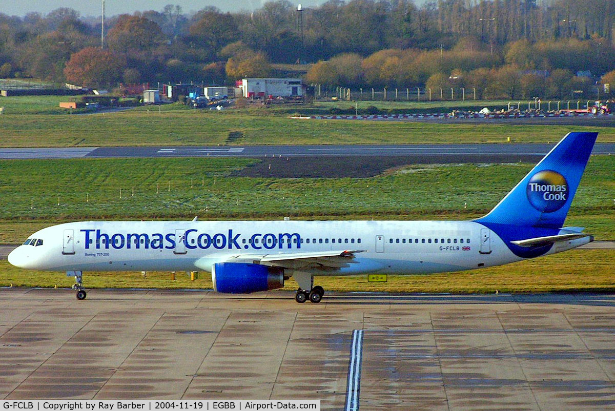 G-FCLB, 1997 Boeing 757-28A C/N 28164, Boeing 757-28A [28164] (Thomas Cook Airlines) Birmingham Int'l~G 19/11/2004